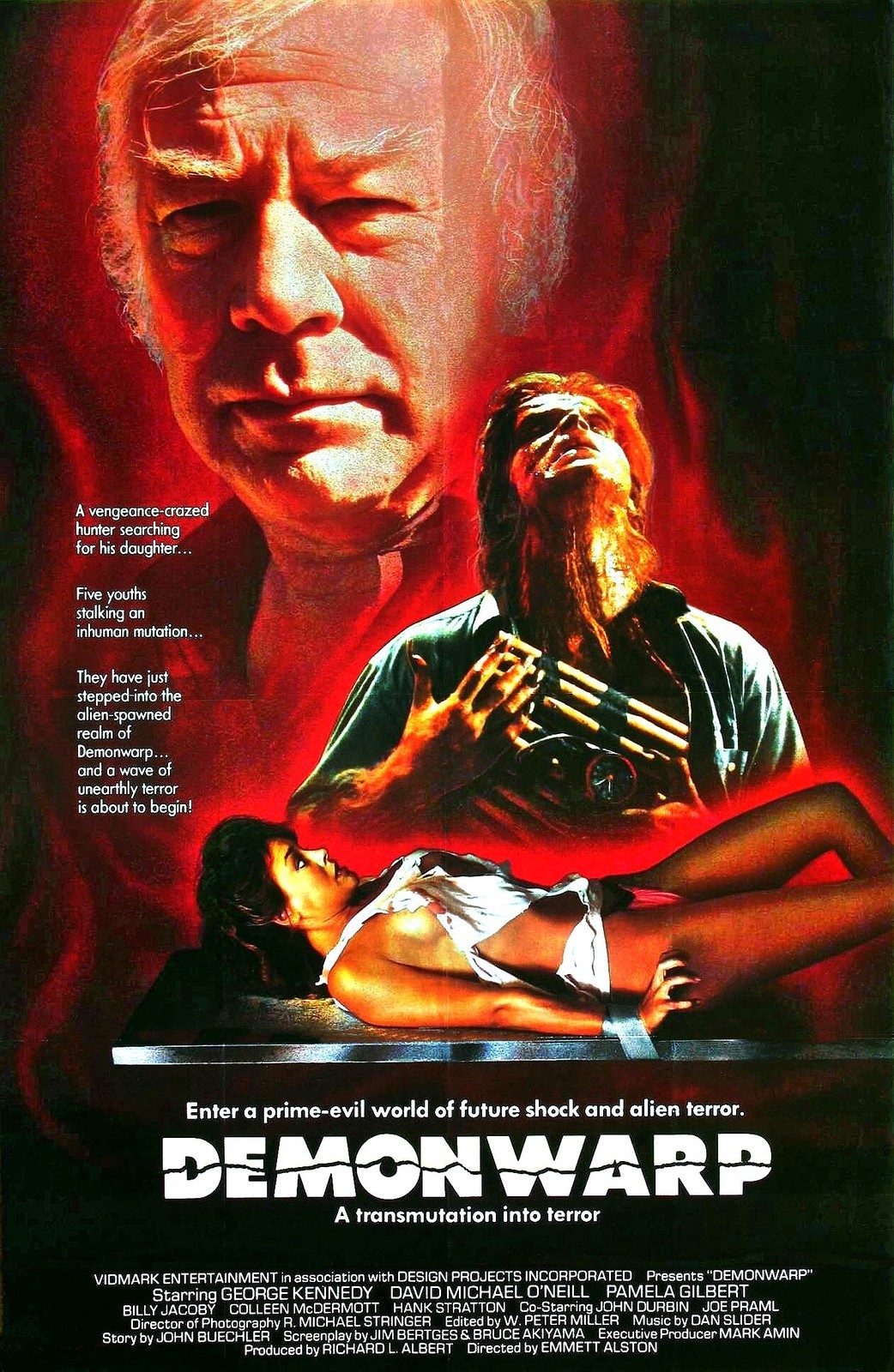 DEMONWARP Movie Poster 1988 Horror
