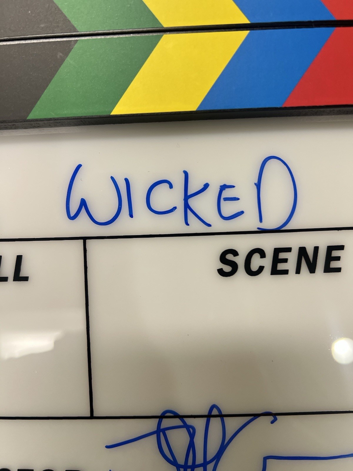 Jon M. Chu Signed Autographed Director Clapboard Clapper Wicked For Good JSA COA
