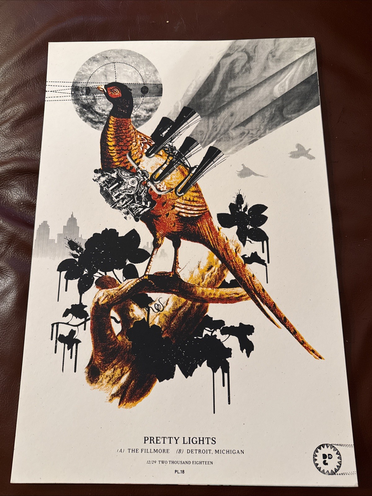 PRETTY LIGHTS Concert Poster 12”x18” Detroit 2018 Show The Fillmore