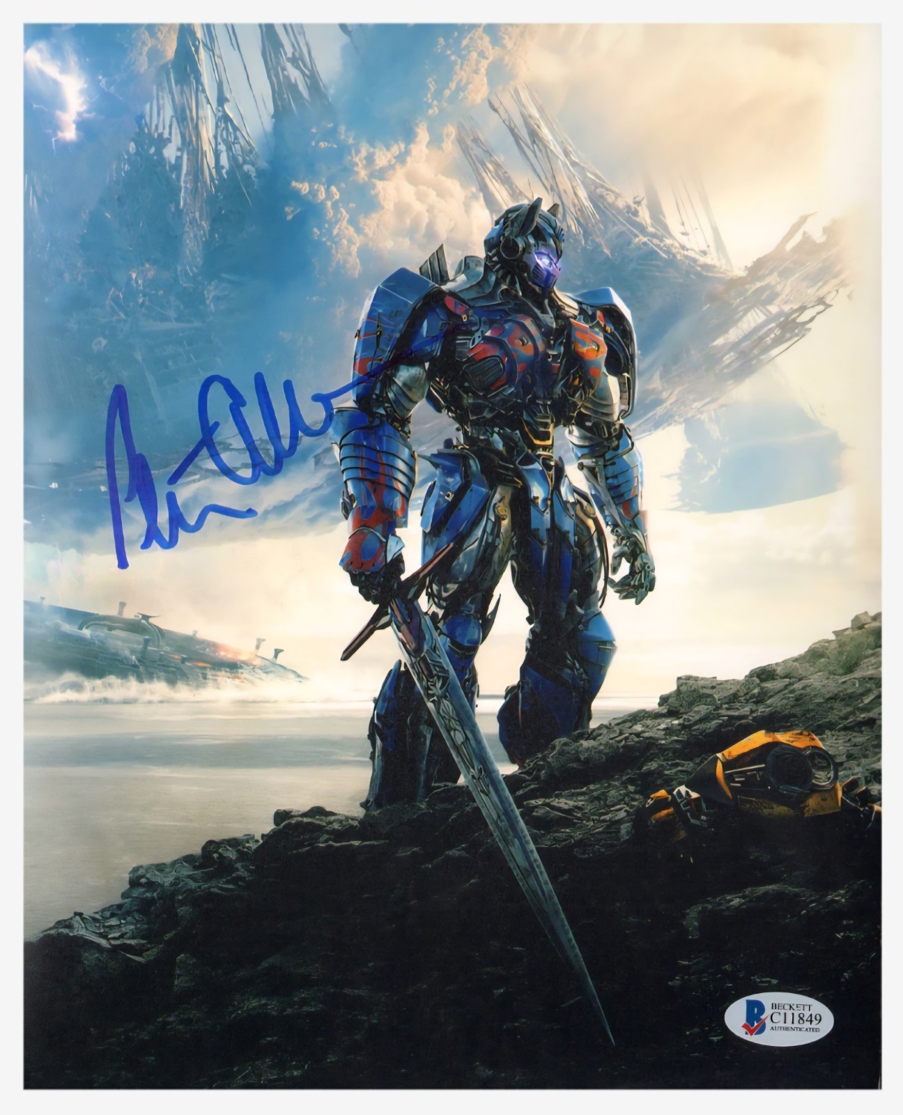 Peter Cullen Optimus Prime Transformers Signed 8×10 Color Photo BAS COA