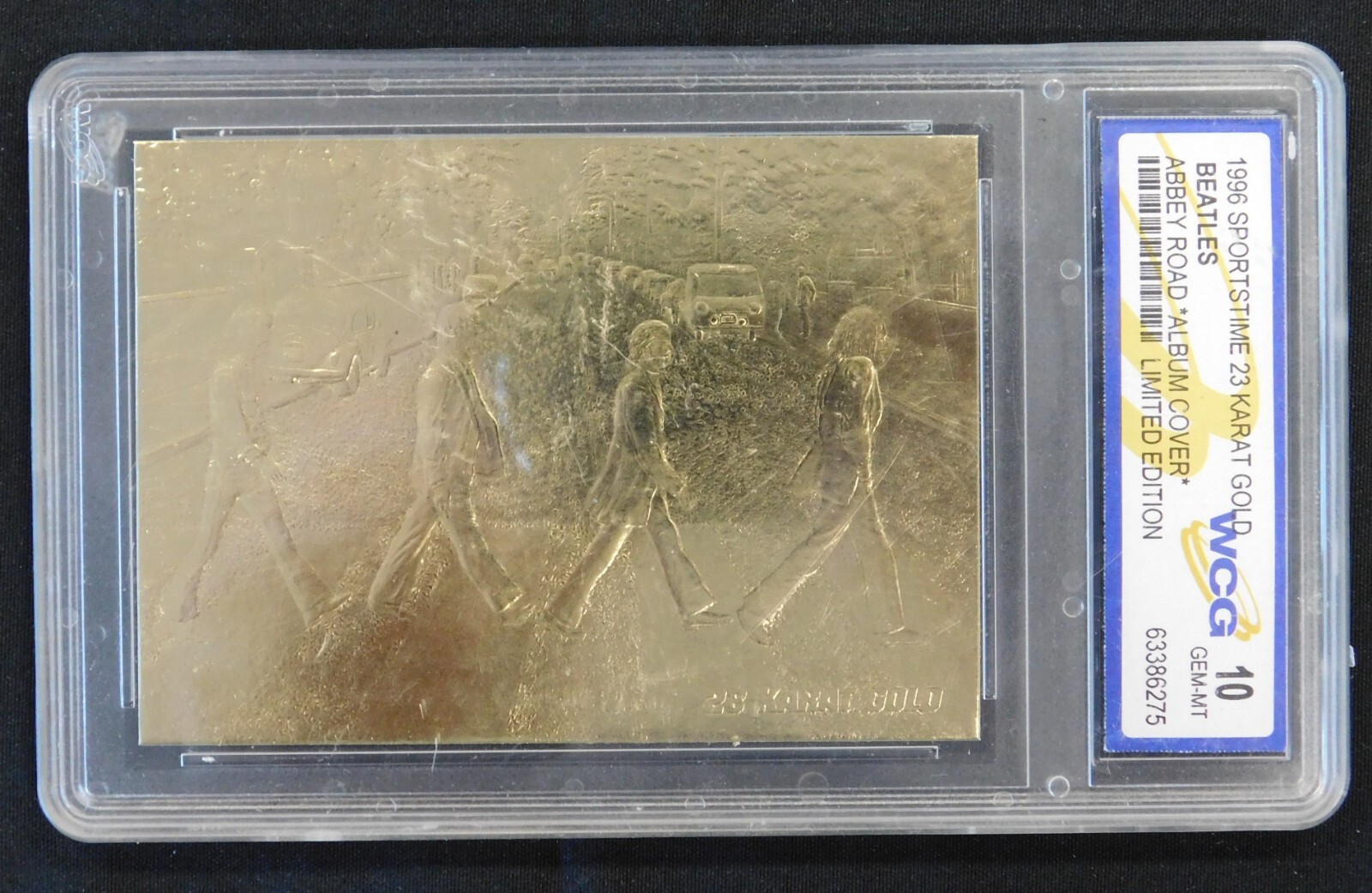 Beatles 1996 Sportstime 23 Karat Gold Abbey Road Card – WCG 10 Gem-MT