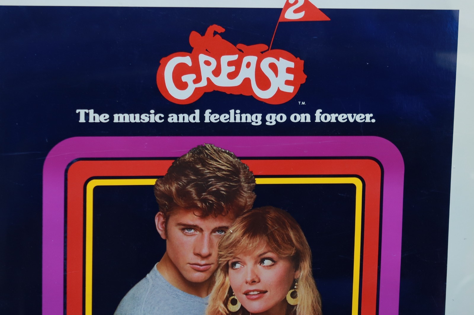 Grease 2 Two Foil 1982 Poster 1 One Sheet 25.5 x 40 Rolled Pfeiffer Musical