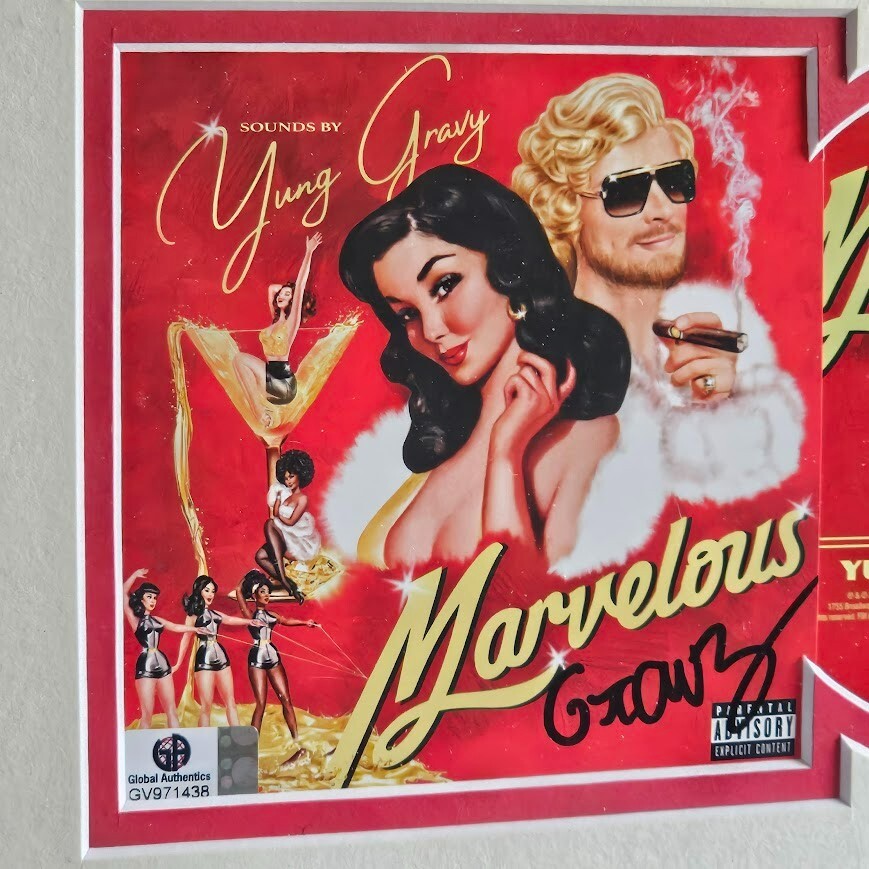 Yung Gravy Signed Marvelous Autographed CD Global Authentics COA
