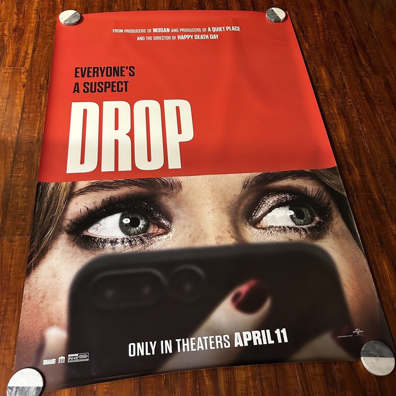 DROP EveryOne’s A Suspect Universal Orig.D/S Bus Stop Movie Poster 48x70in
