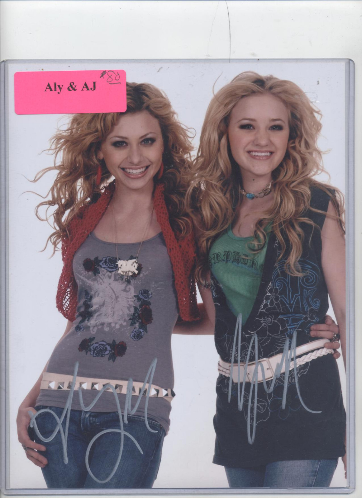 ALY MICHALKA & AJ MICHALKA SIGNED AUTOGRAPHED 8 X1 0 PHOTO ALY + AJ