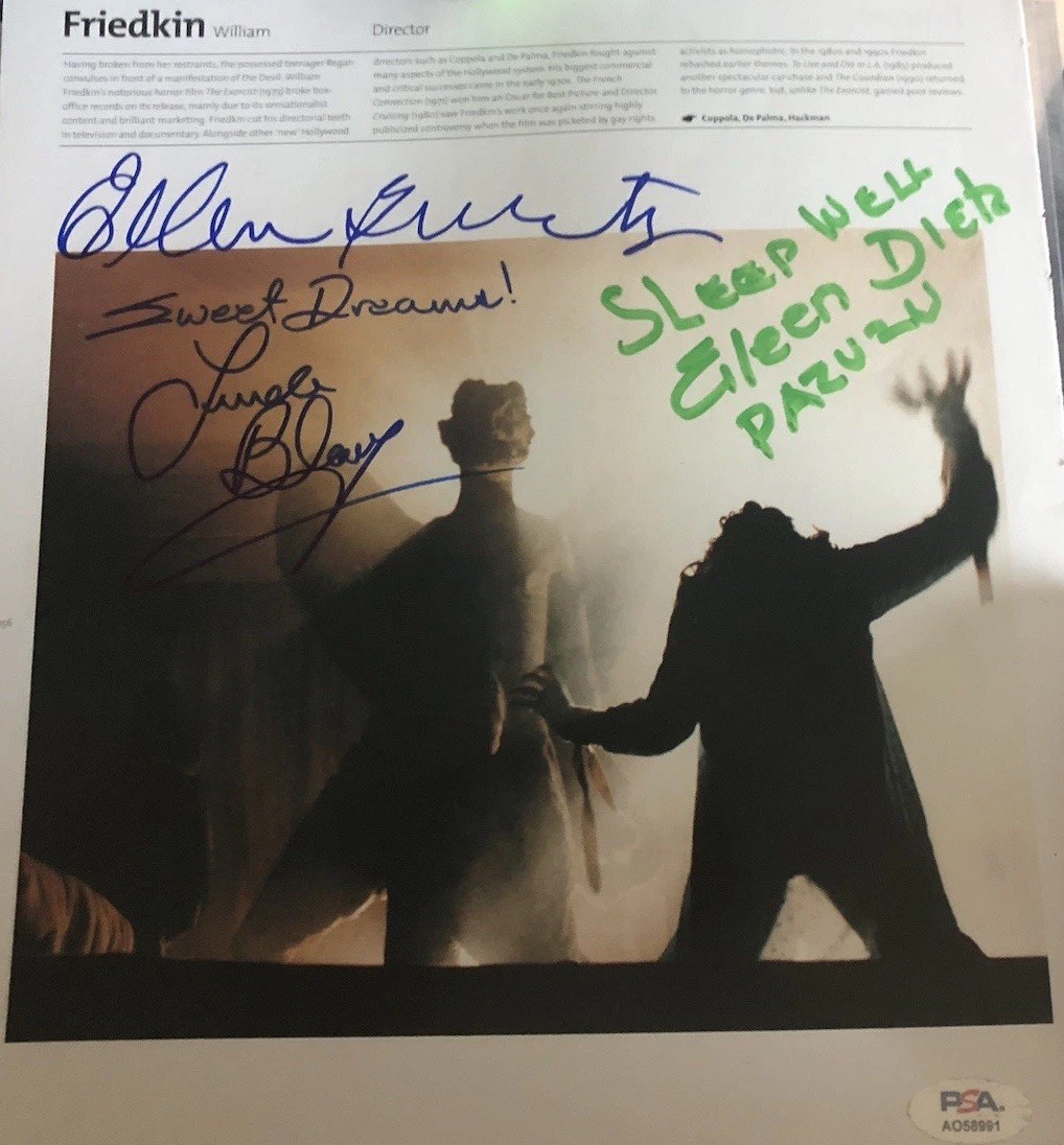EXORCIST autograph signed Ellen Burstyn, Linda Blair, McCambridge, Dietz JSA COA