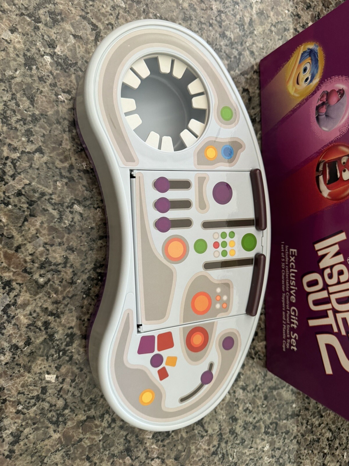 Disney Inside out 2 Gift Set Limited edition kids popcorn Drink tray console Top