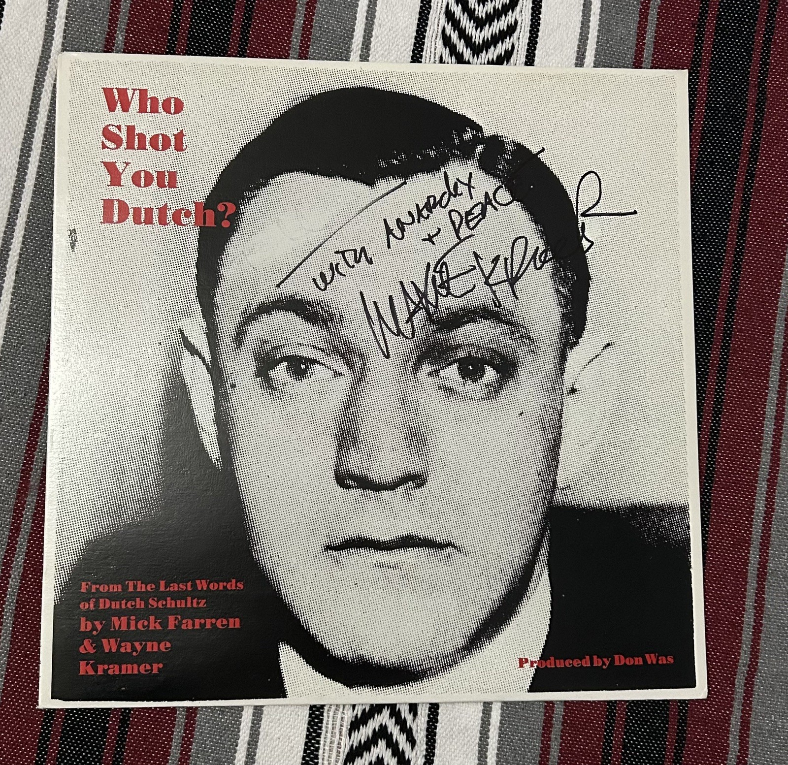 SIGNED Mick Farren Wayne Kramer Vinyl Bundle: Deviants & MC5 who shot you dutch?