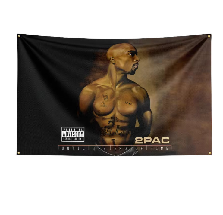 2Pac Flag 3×5 FT 2Pac Banner 2Pac Tapestry Rap Hip Hop Tupac Banner Tupac Shakur