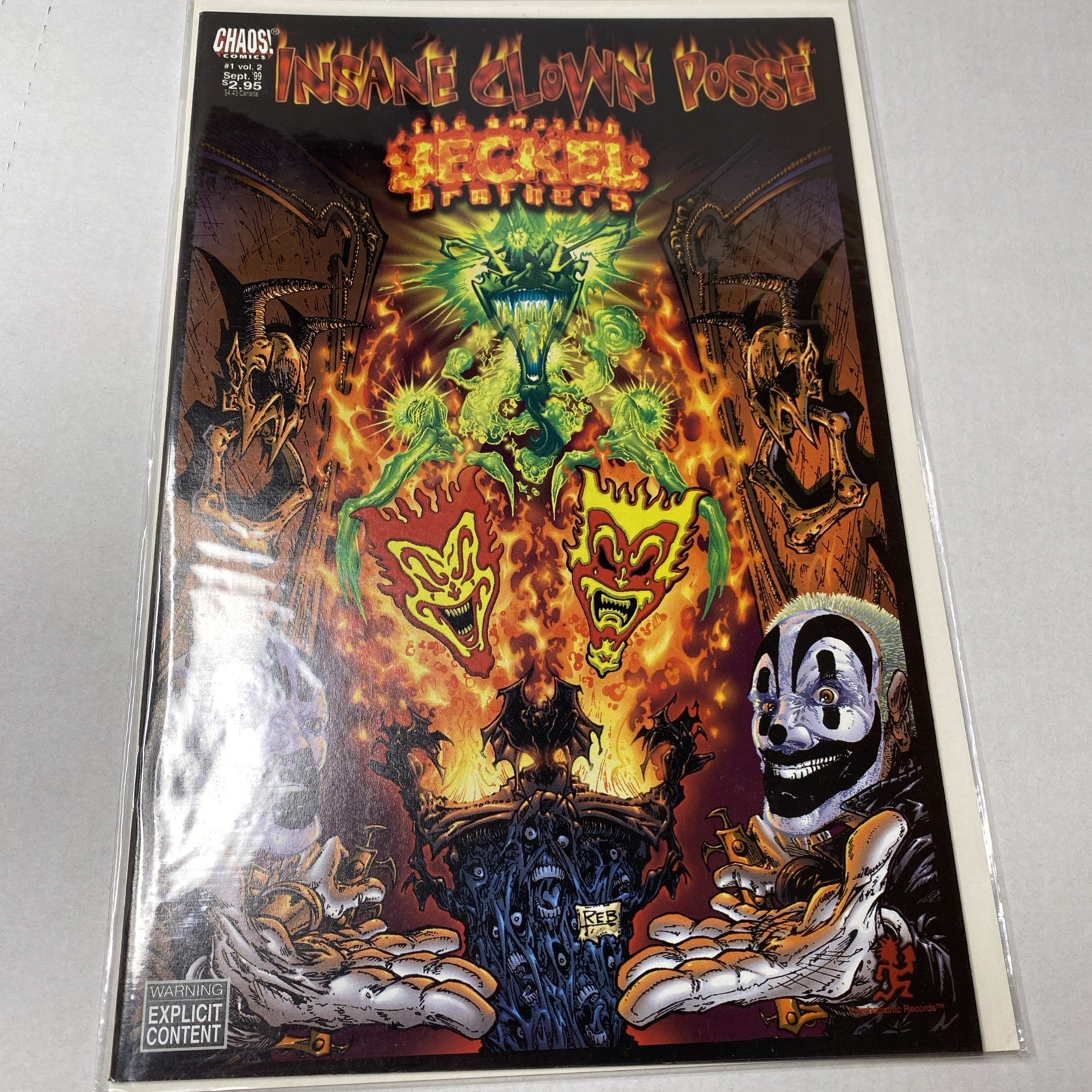 Insane Clown Posse Chaos Comics The Amazing Jeckel Brothers #1 Vol 2 Sept 1999