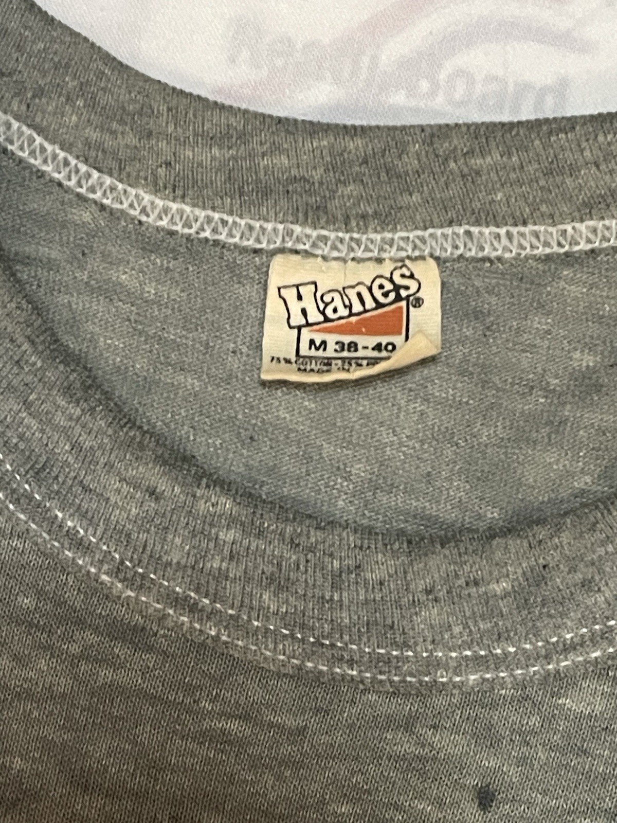 VTG 1980 Led Zeppelin Over Europe Tour Shirt Hanes Orange Flag Single Stitch M
