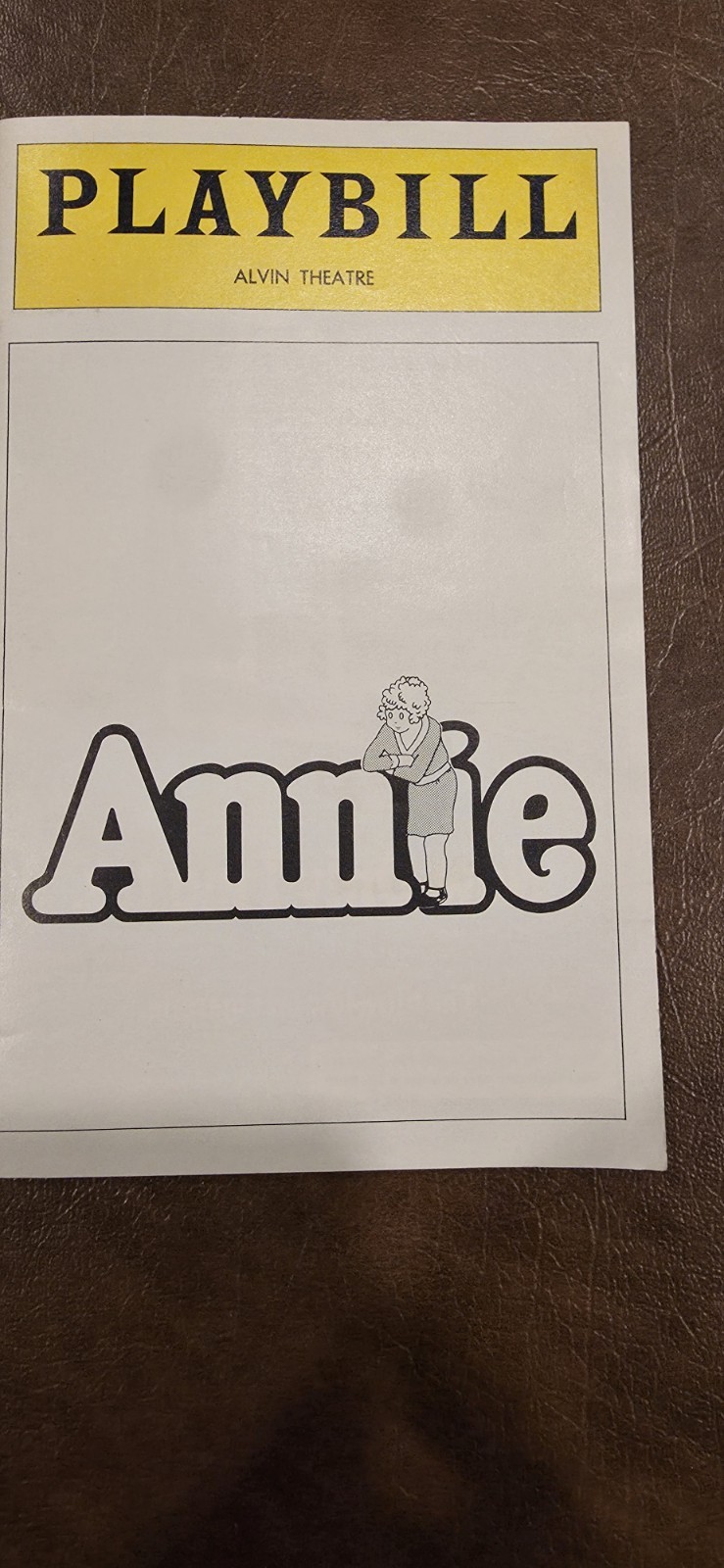 Annie, Original Broadway Cast Playbill Andrea McArdle , Dorothy Loudon