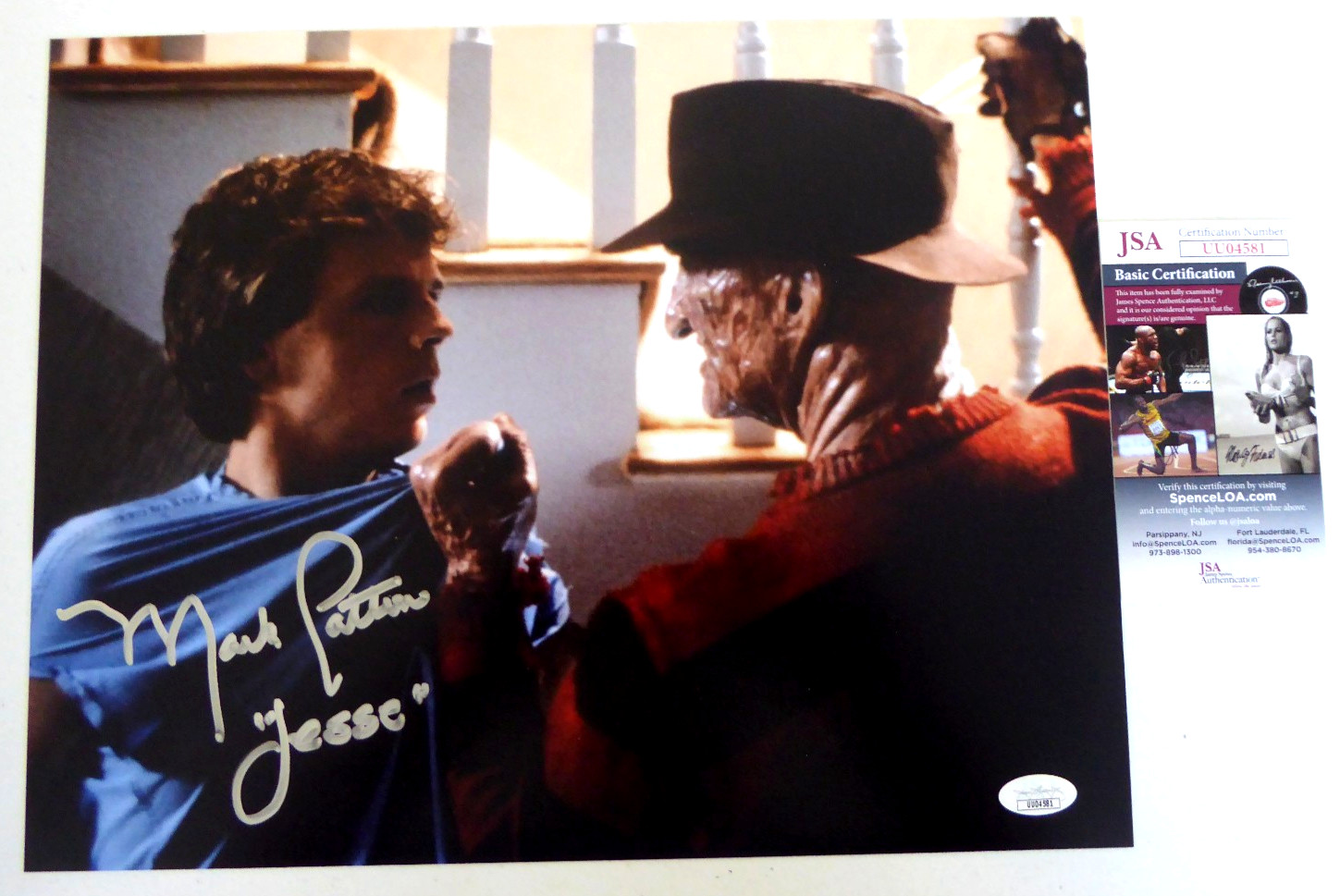 Mark Patton Signed 11×14 “Nightmare on Elm Street 2” Photo Auto, Jesse, JSA COA