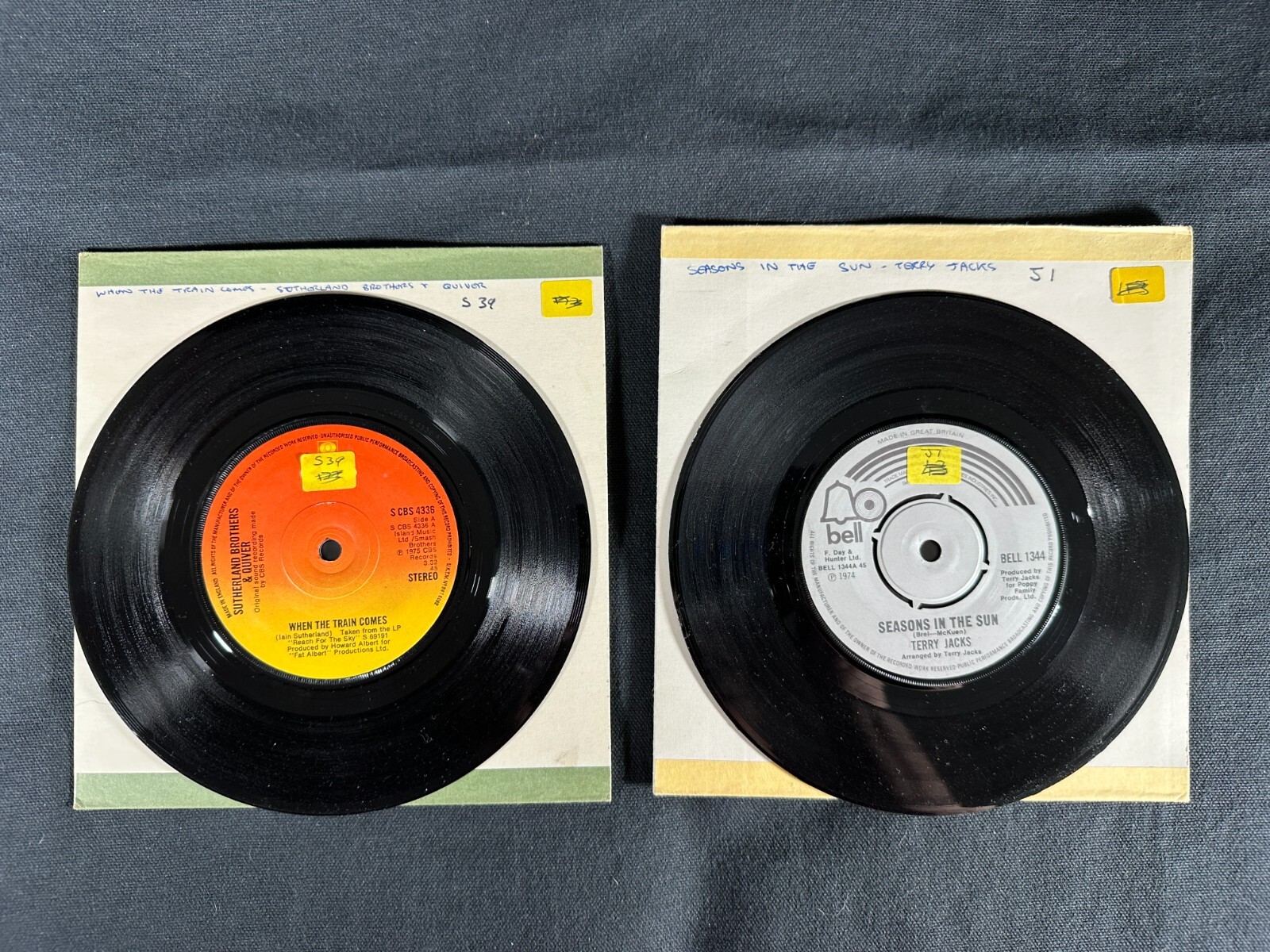 Vintage UK 45 records Terry Jacks/Desmond Dekker/Small Faces/Ralph McTell