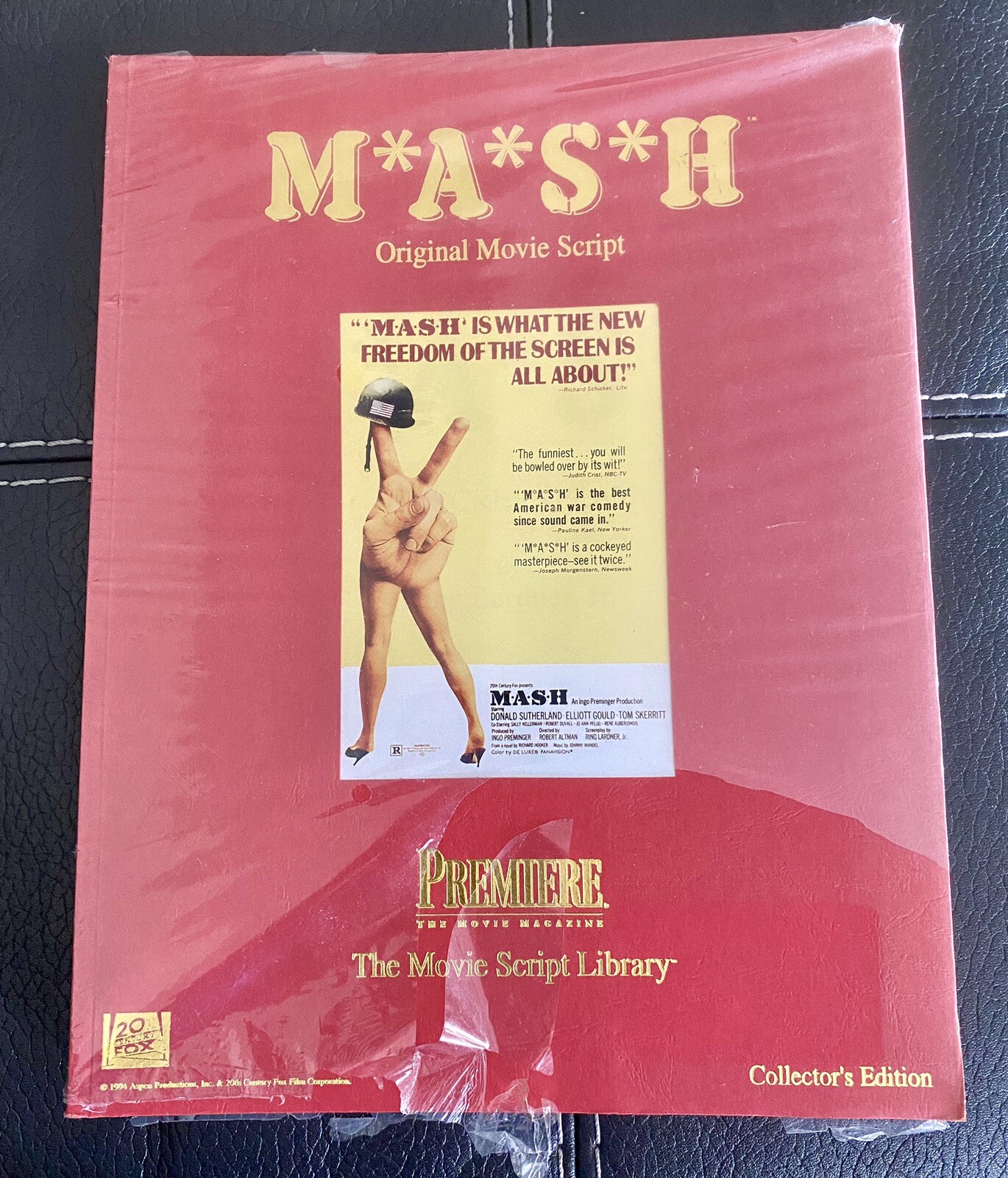 NEW MASH Original Movie Script 1994 Premiere Library Collectors Edition.