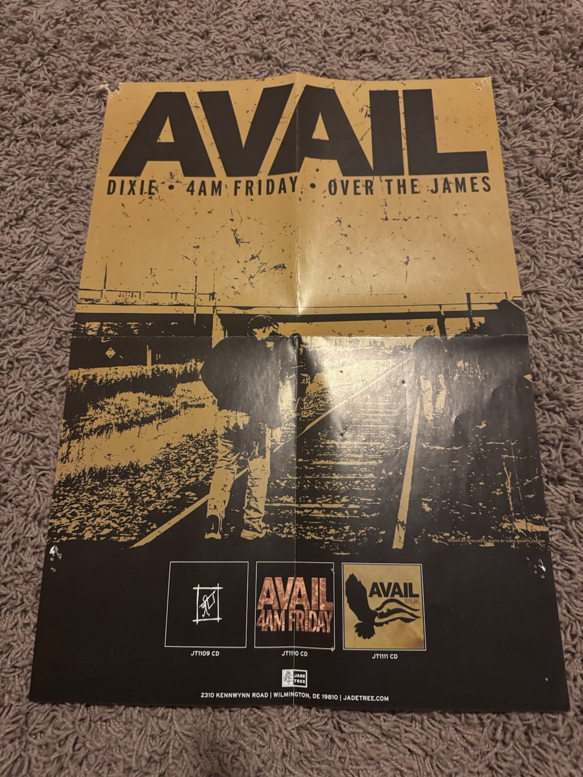 Avail Dixie 4am Friday Over The James Vintage Poster 13×19 Punk Jade Tree