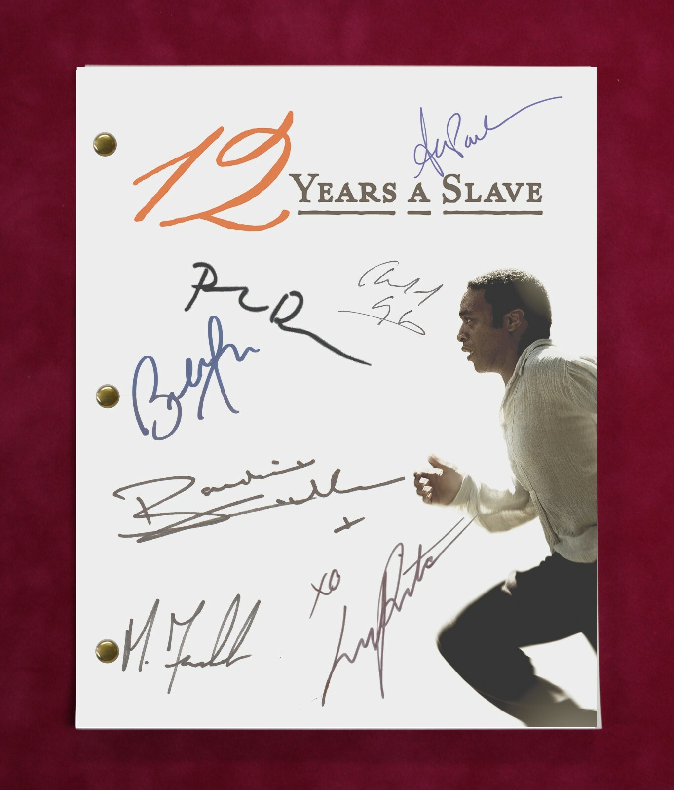 12 Years A Slave Movie Script with reproduction signatures