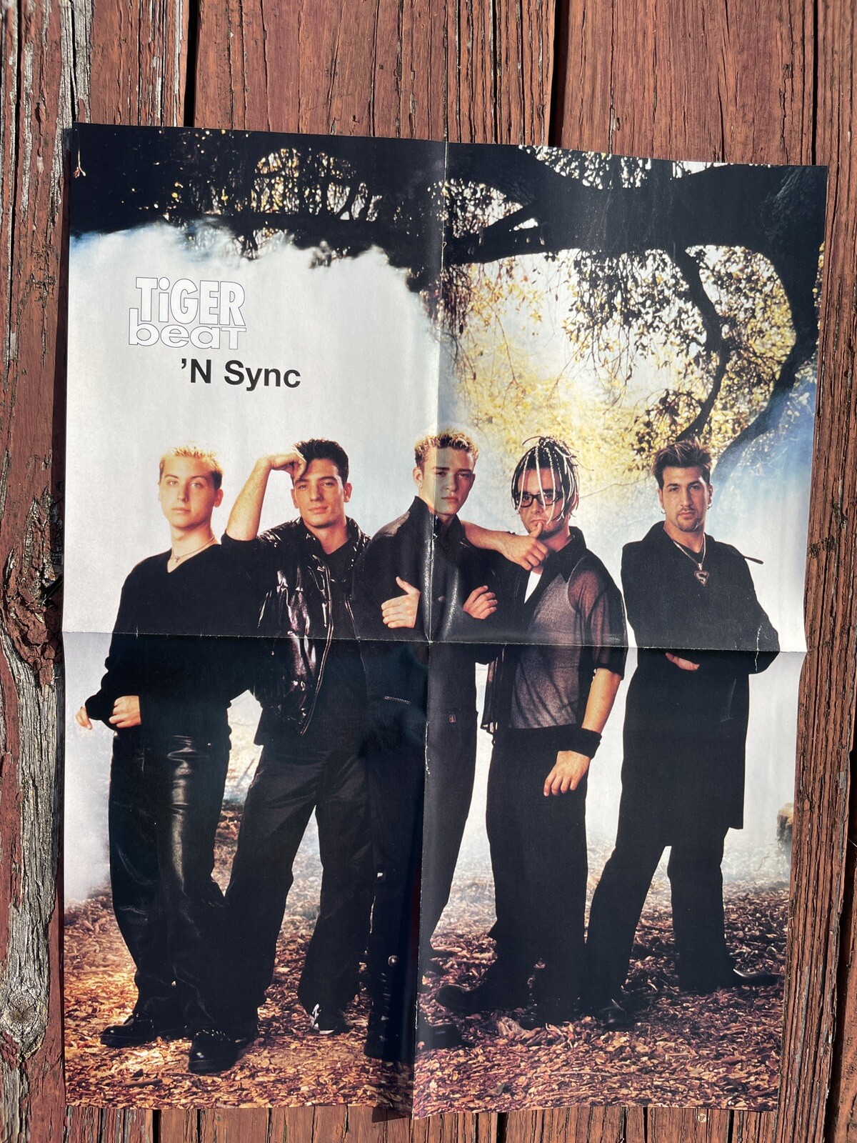 N’Sync Backstreet Boys Nick Carter Two Sided Poster 15×20 teen magazine clipping