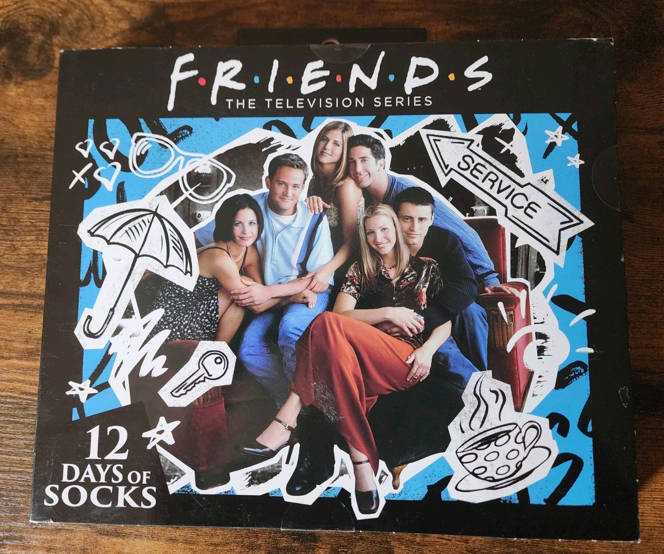 FRIENDS The TELEVISION Series Women’s 12 Days Of Socks Size 6-12