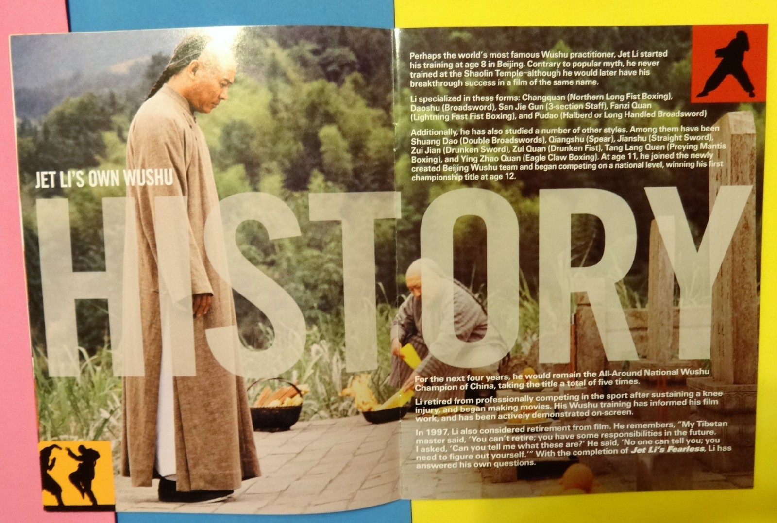 “Jet Li’s FEARLESS” aka “Huo yuanjia” 2006 Collector’s Guide – Movie Program