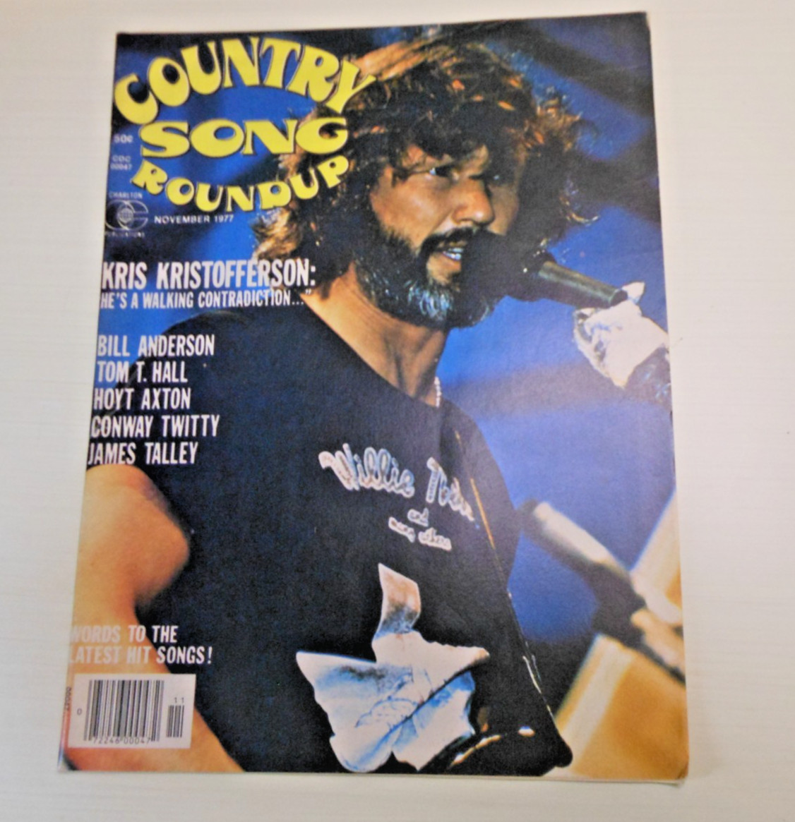 Country Song Roundup Nov 1977 Kris Kristofferson Cover Vintage Country Music