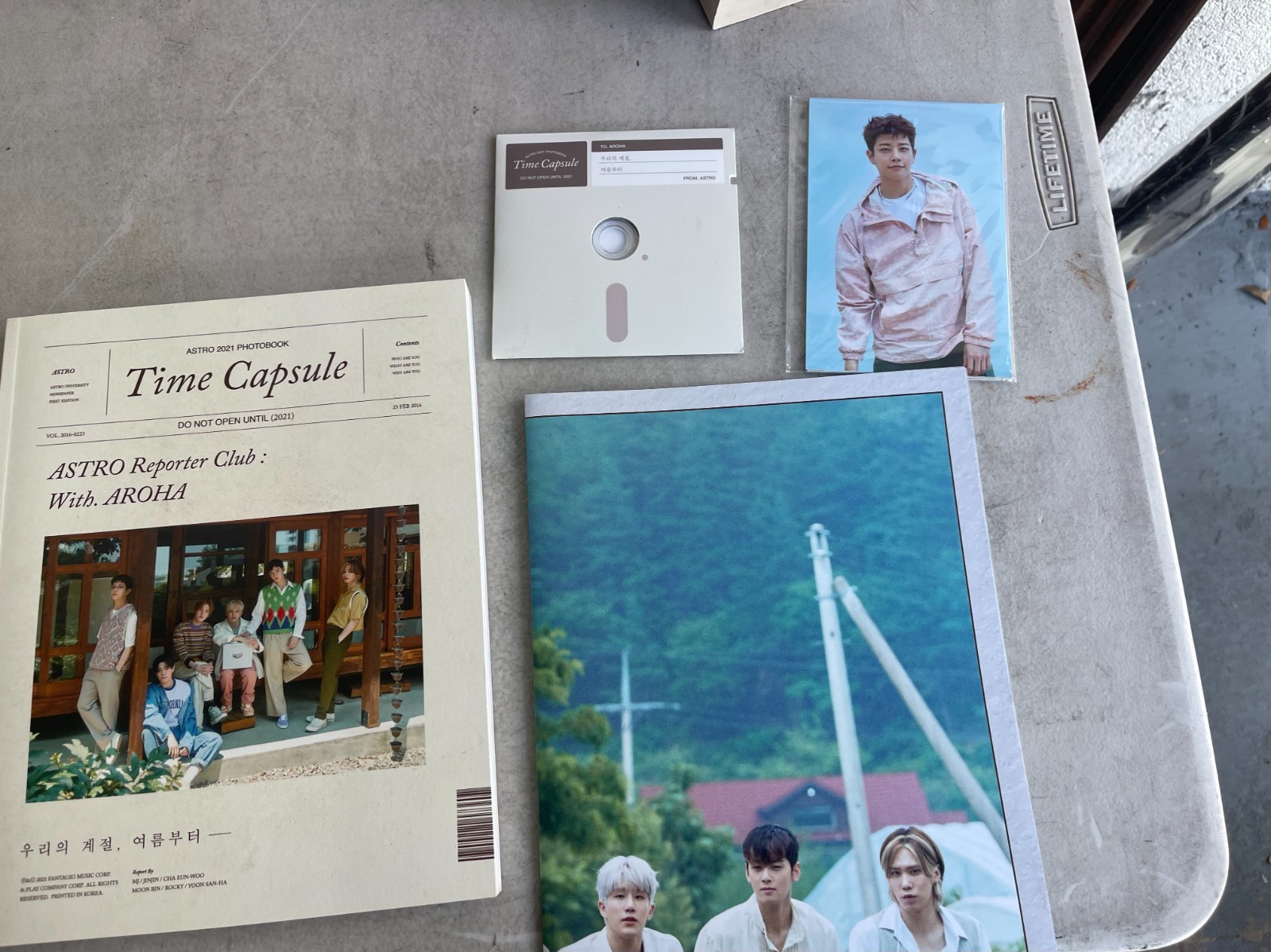 Astro 2021 Photobook: Time Capsule Summer Memories K-Pop Group DVD Poster Card