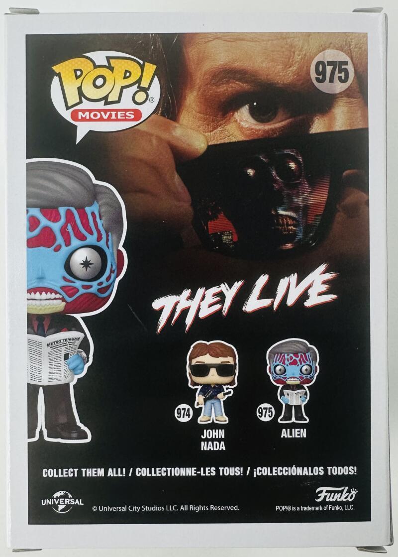 ALAN HOWARTH SIGNED ALIEN FUNKO POP VINYL 975 THEY LIVE FRANK AUTOGRAPH BAS 131