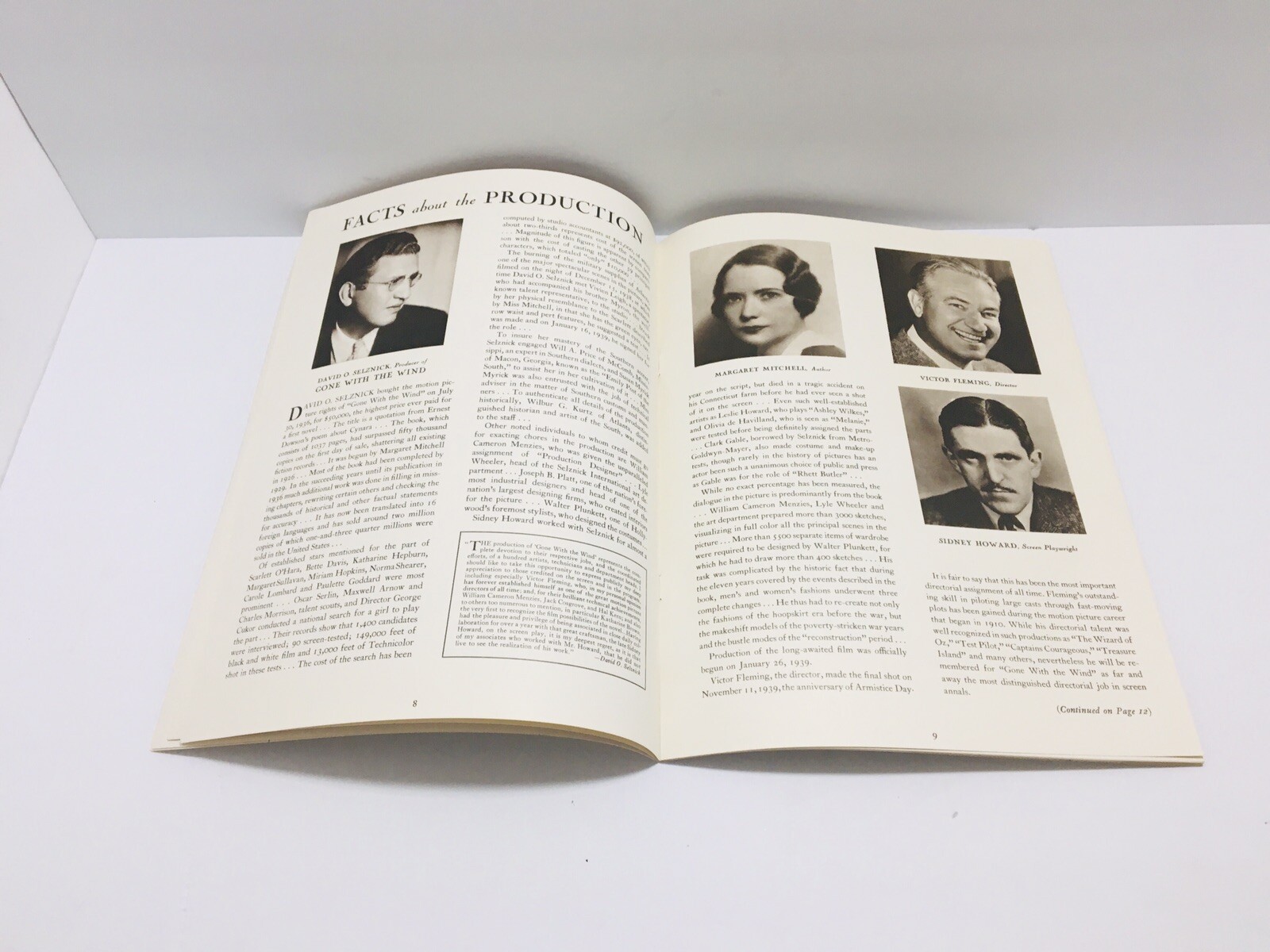 Orig Gone With The Wind Program 1939 United Artist Movie Theatre Insert, Parking