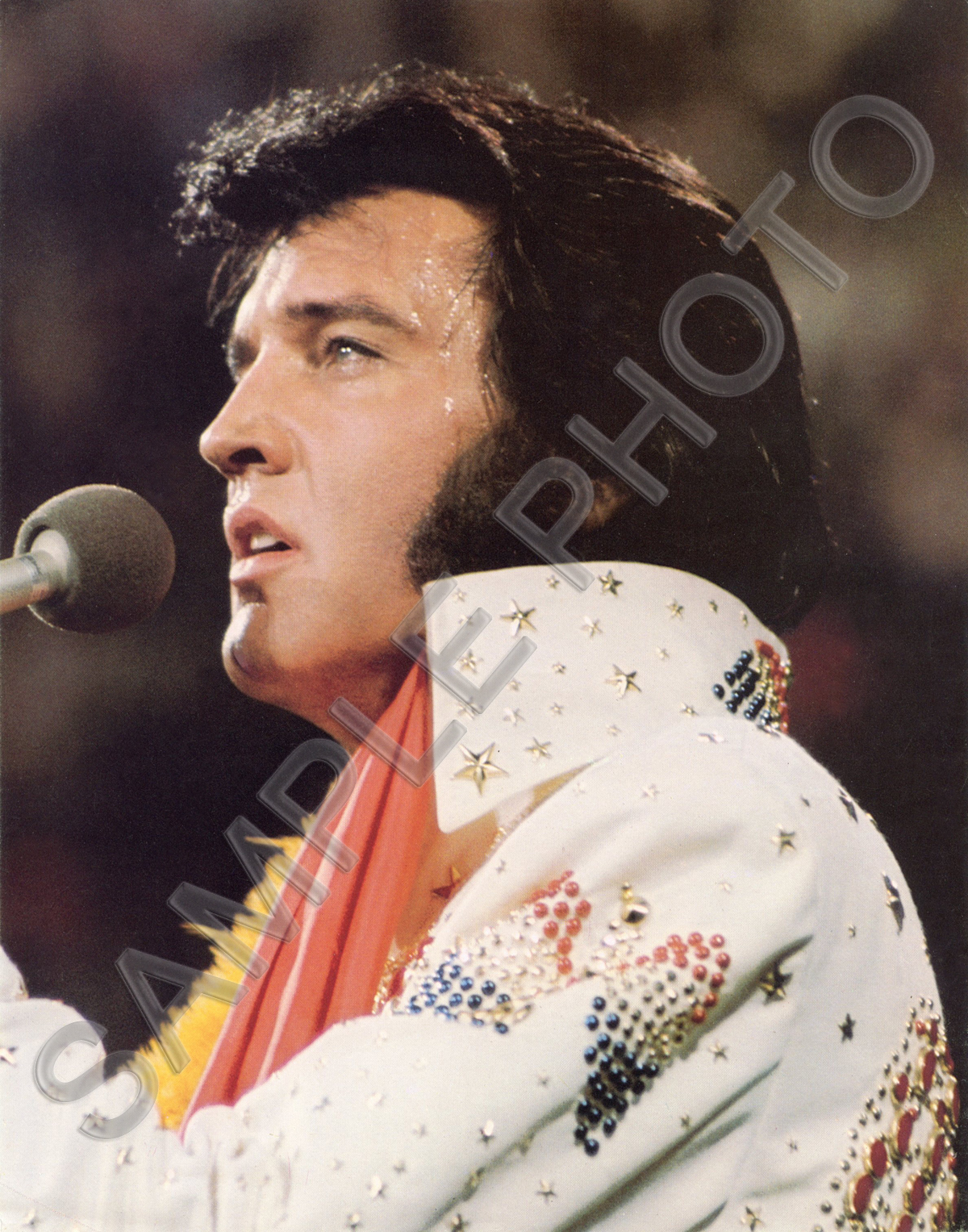 ELVIS PRESLEY IN CONCERT 11X14 GLOSSY PHOTO #3