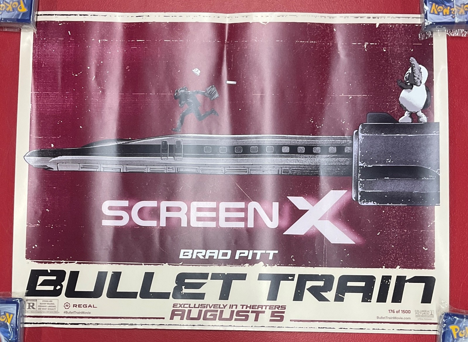 Bullet Train ScreenX Movie 13×17 Poster Limited Edition 176 of 1500