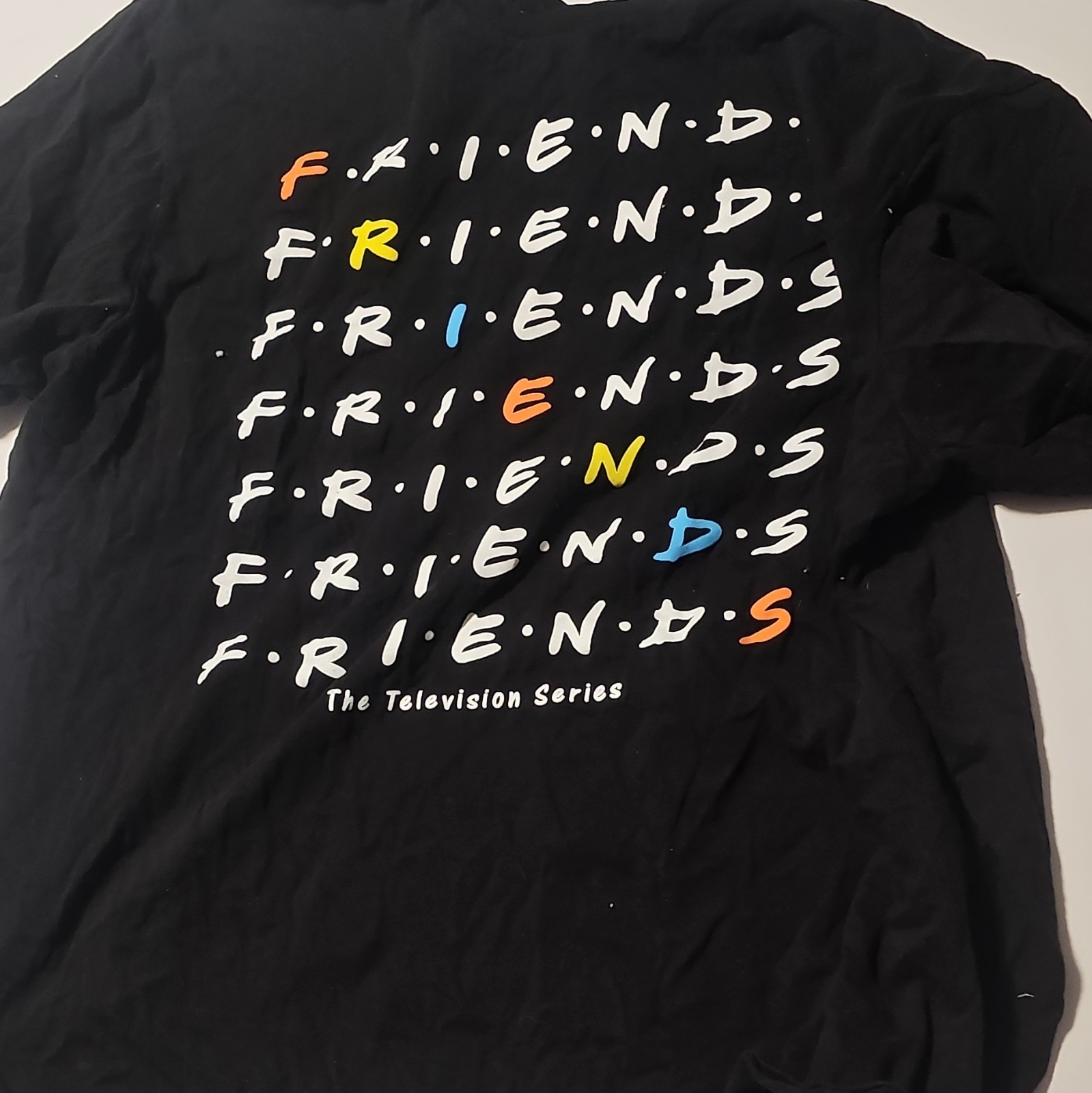 Friends The Television Series Black T-Shirt, Size XL (46/48)