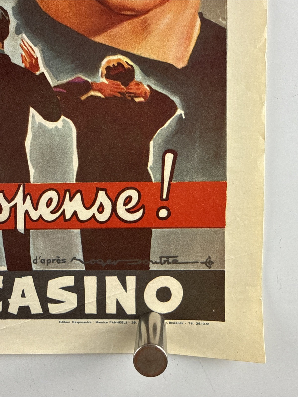 ANY NUMBER CAN WIN Movie Poster (Fine) Belgian 1963 14.5×18.5 Jean Gabin 111