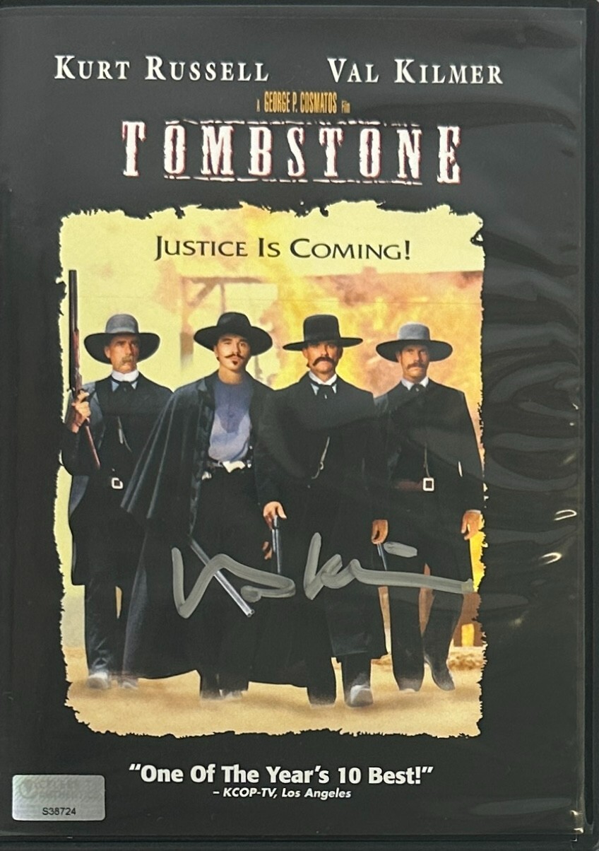 Val Kilmer autographed signed Tombstone DVD cover JSA COA Batman Forever