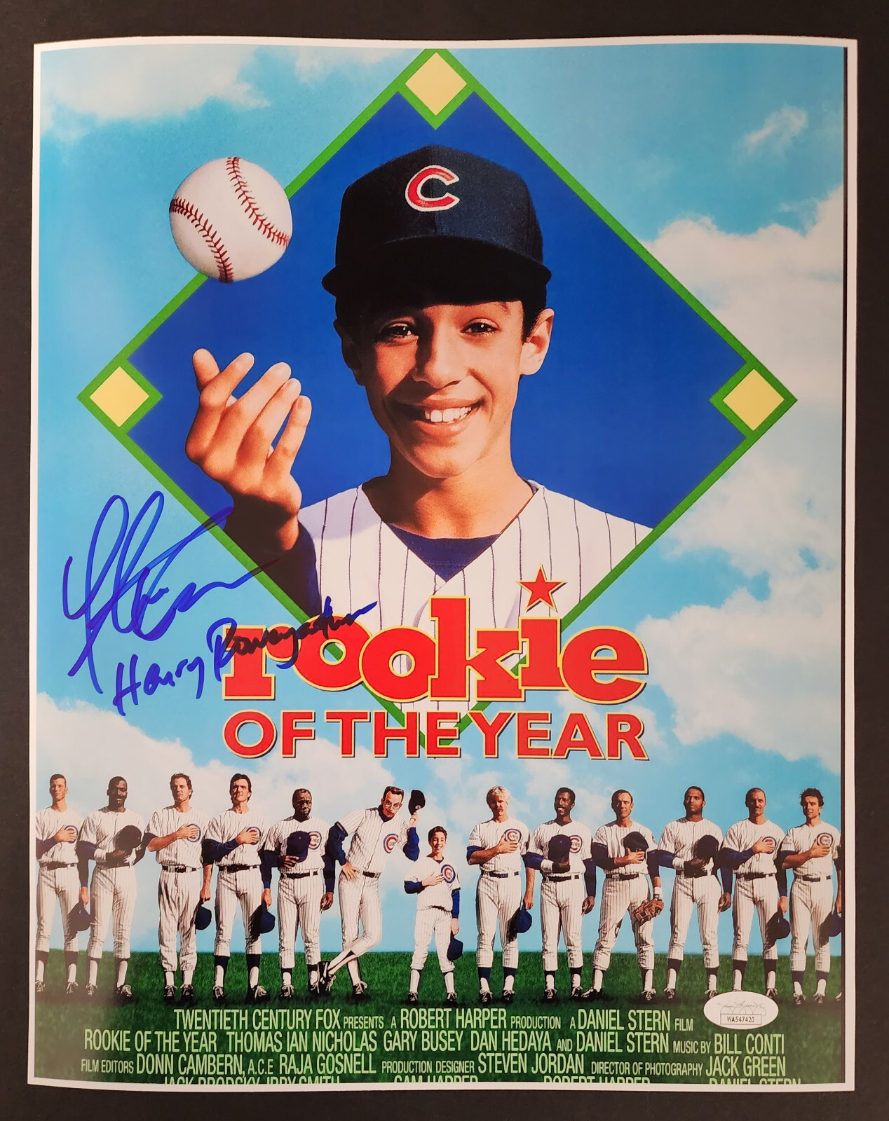THOMAS IAN NICHOLAS SIGNED 11×14 PHOTO ROOKIE OF THE YEAR AND INS. JSA