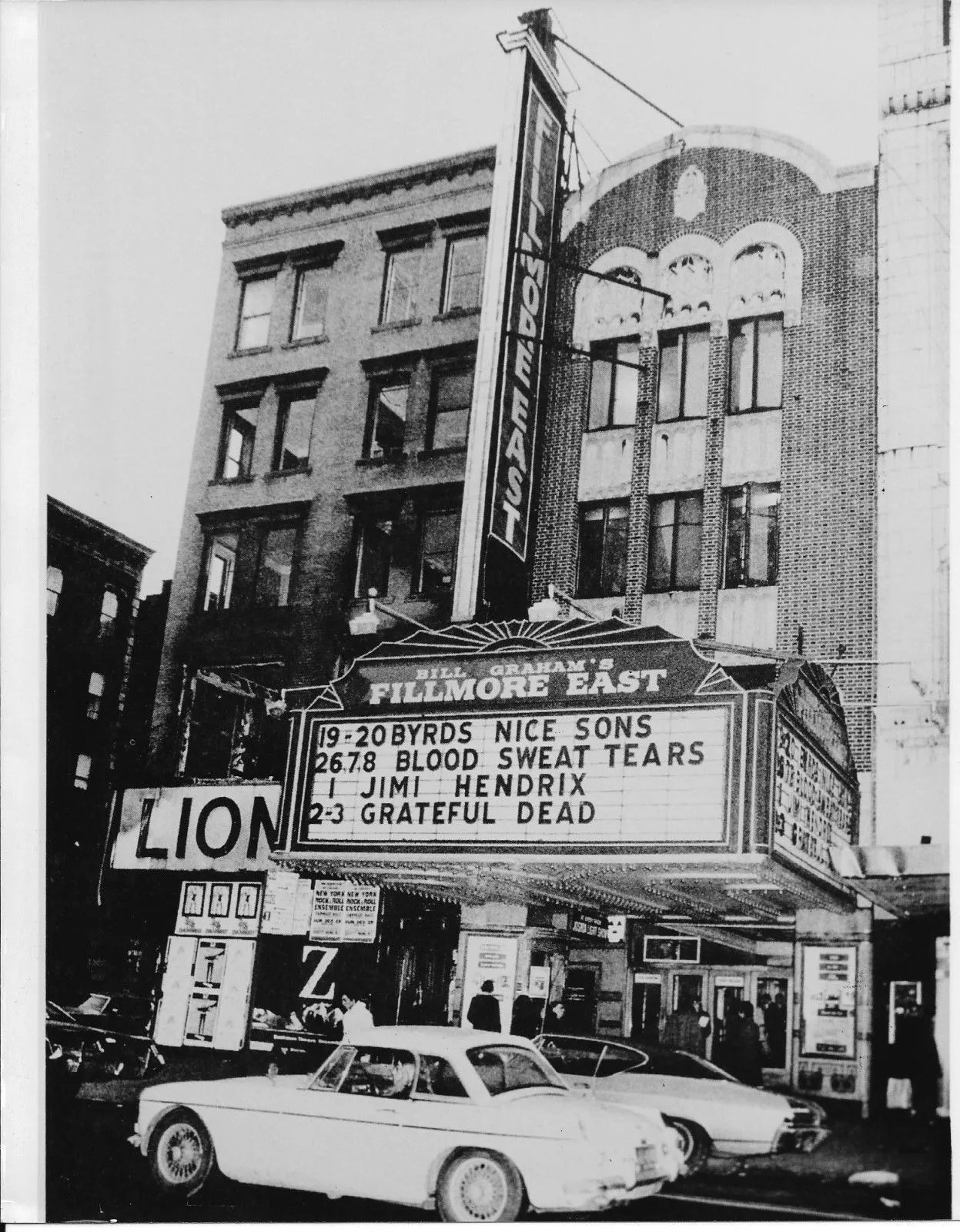 The Fillmore East Club NYC 1969 4×6 Photo Print