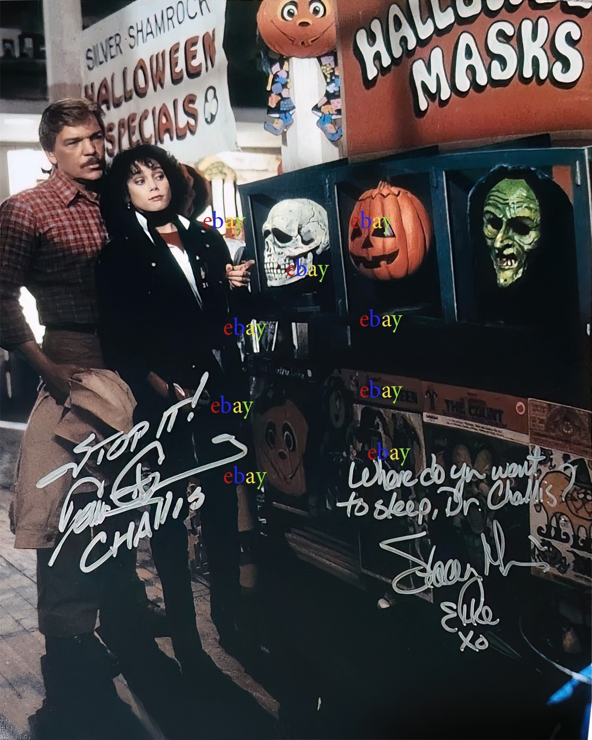 Tom Atkins Stacey Nelkin Halloween 3 Autographed Signed 8×10 Photo Reprint