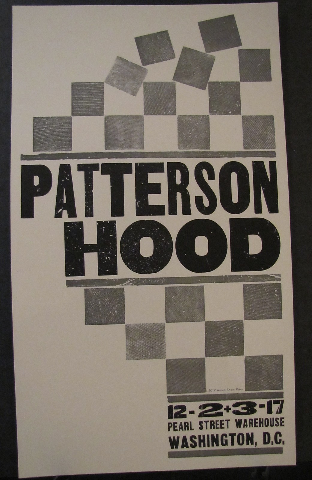 2017.12.02 03 Patterson Hood Rare Hatch Show Print Poster Drive-By Truckers DC