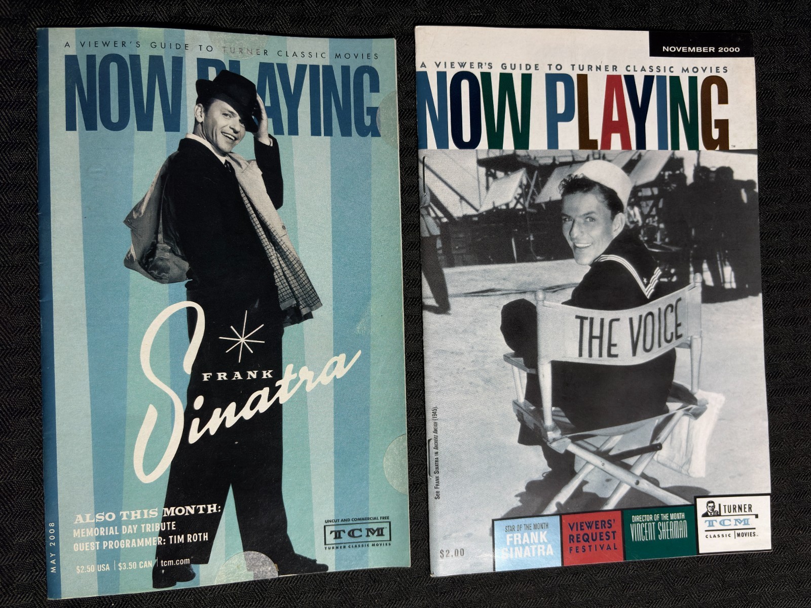 2000/2008 NOW PLAYING TCM Classic Movies Magazine FN/FN+ Frank Sinatra LOT of 2