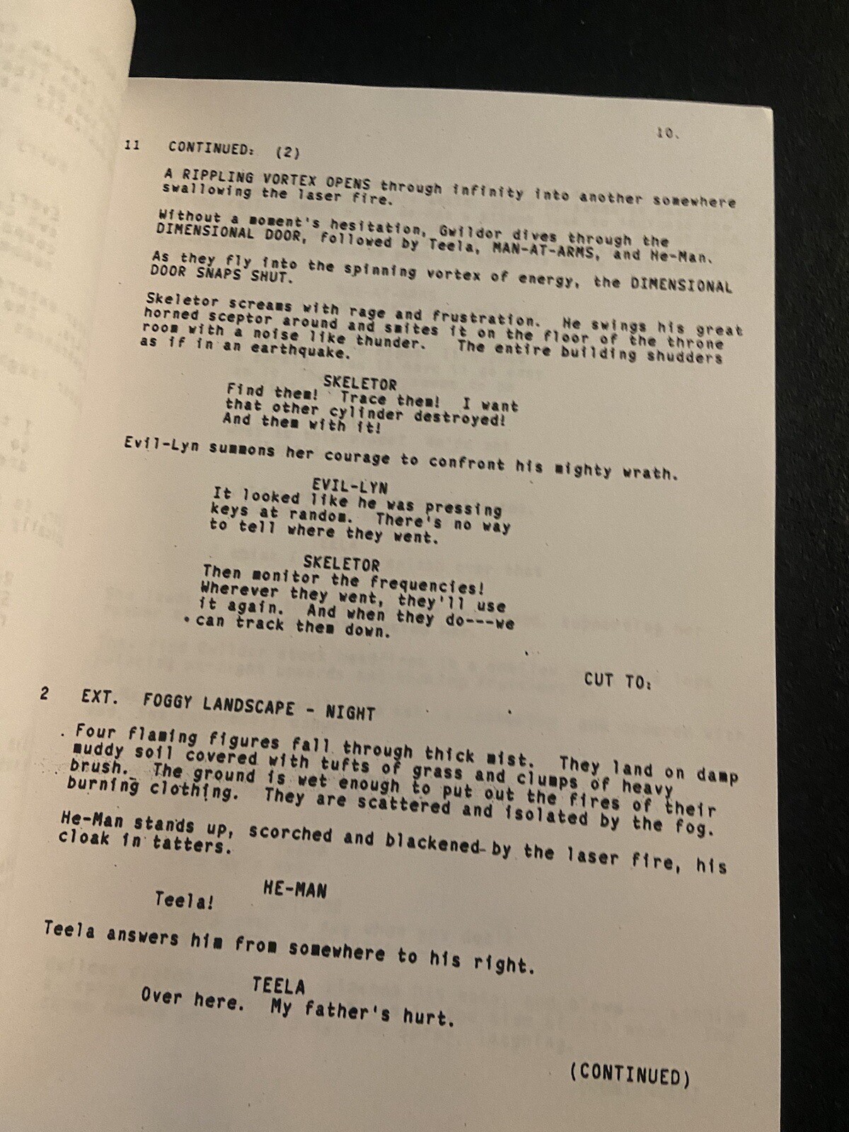 Cannon™ MASTERS OF THE UNIVERSE (1987) SCREENPLAY Live-Action RARE SCRIPT