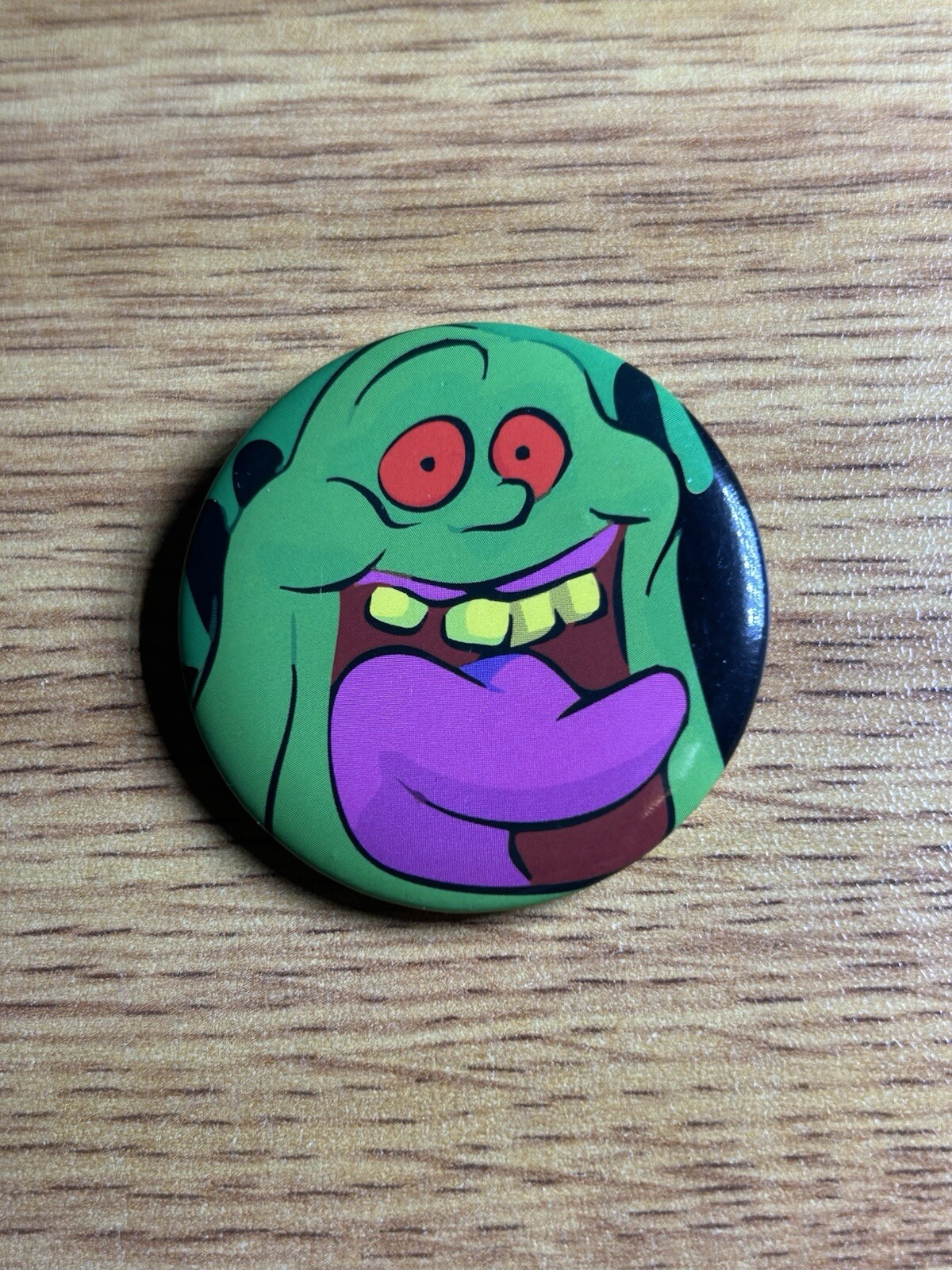 Vintage 1988 Ghostbusters II 2 Movie Promo Button Pin Pinback 1.5” SLIMER c