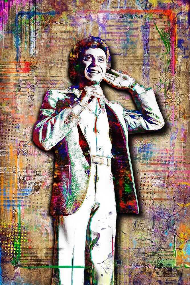 Frank Valli 12x18in Poster, Frankie Valli & The Four Seasons Art Free Shipping