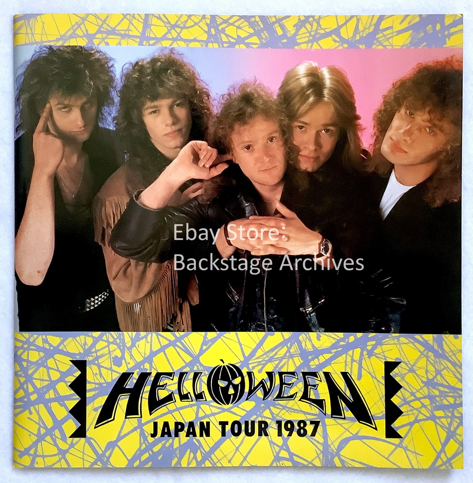 Helloween Michael Kiske Seven Keys Japan Tour 1987 Program Book – Ships USA