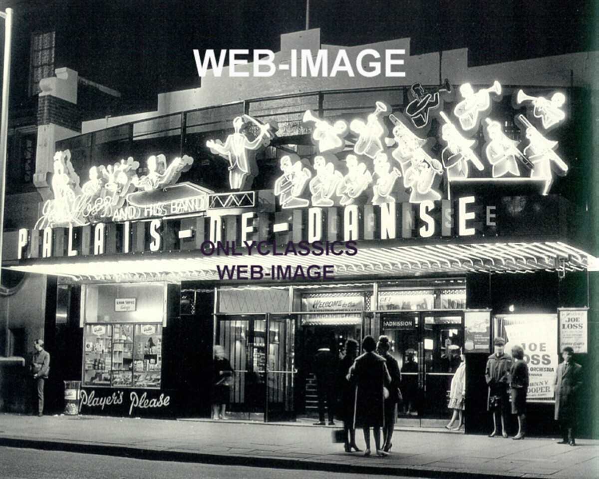 1962 JAZZ BIG BAND THEATER DANCE NIGHT PHOTO-NEON SIGN LONDON PALAIS-DE-DANSE