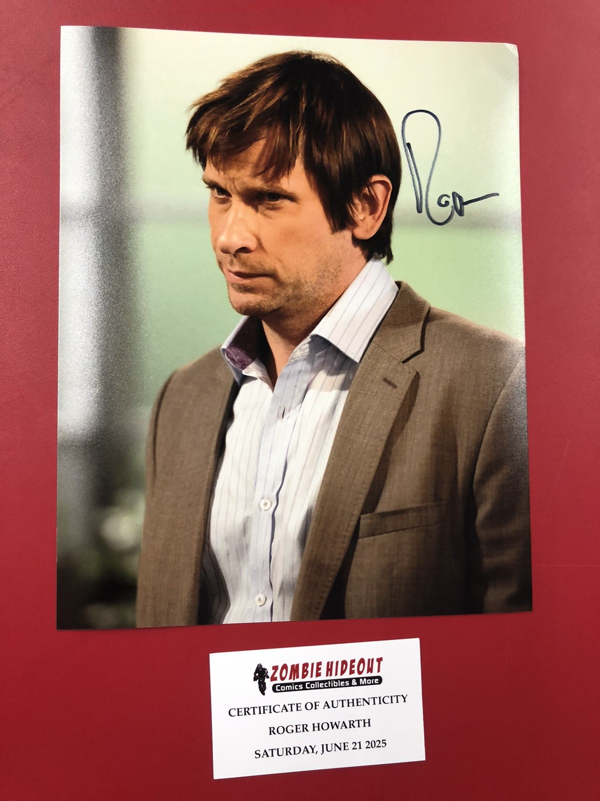 ROGER HOWARTH GENERAL HOSPITAL ATWT OLTL Signed Autograph 8×10 w/ Store CoA