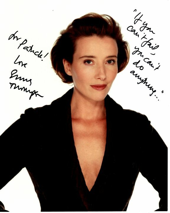 EMMA THOMPSON Autographed Signed 8×10 Photograph – To Patrick GREAT CONTENT