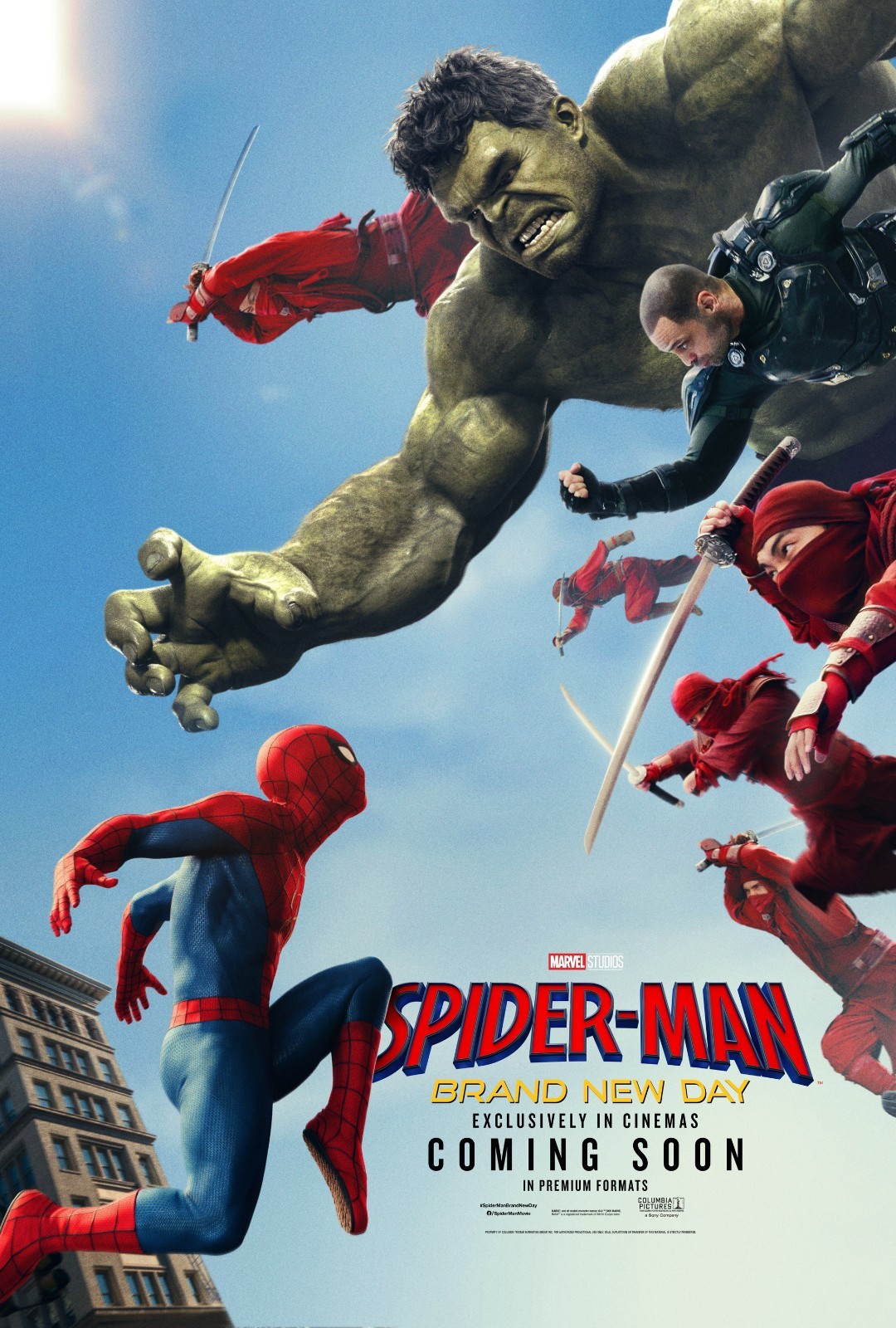 2026 Spiderman Brand New Day Movie Poster 11X17 Tom Holland Zendaya Punisher 🍿
