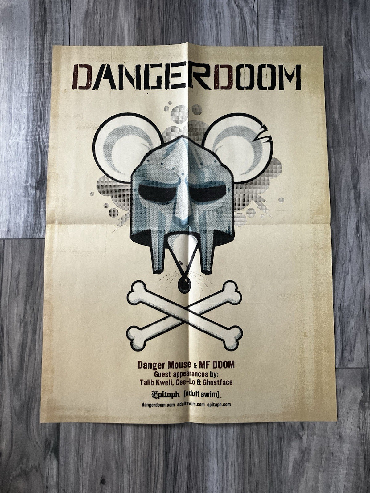 MF DOOM Danger Mouse 18×24 Promo Poster Adult Swim 2005 Mouse mos def