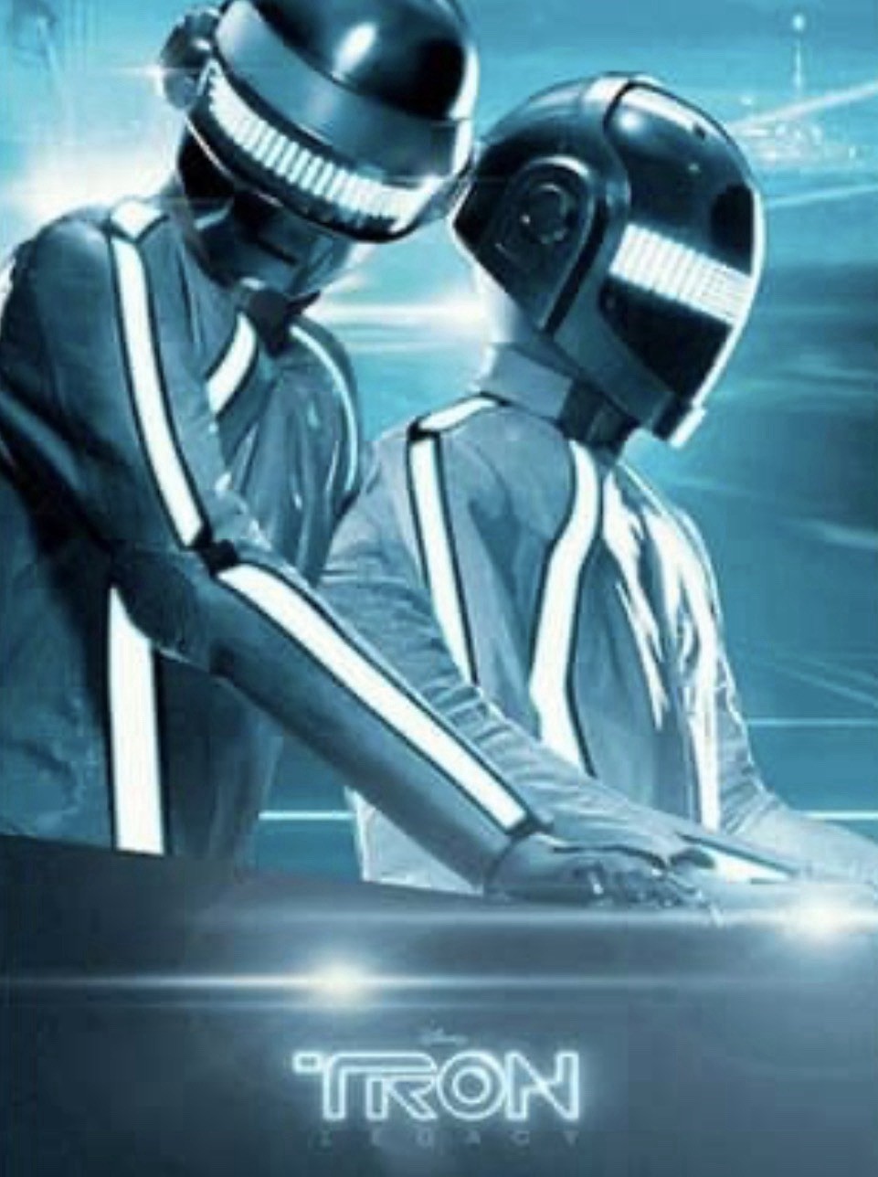 Tron Legacy Daft Punk Reconfigured Poster – 39”x27” NEW Glow In The Dark DISNEY