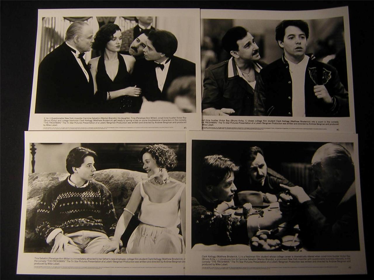 1990 Matthew Broderick Marlon Brando The Freshman VINTAGE 8 MOVIE PHOTO LOT 326F