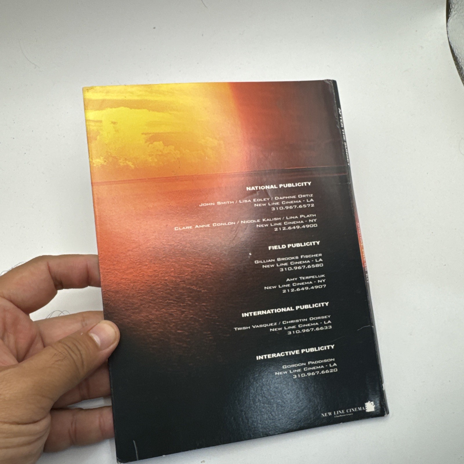 After The Sunset Digital Press Kit Pierce Bros an Salma Hayek New Line Cinema